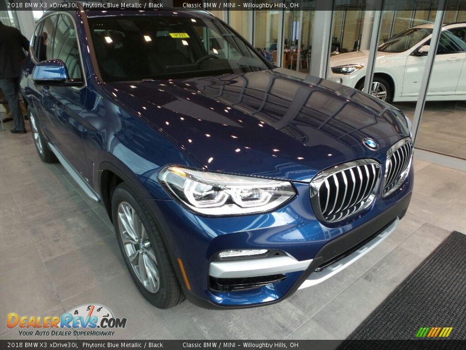 2018 BMW X3 xDrive30i Phytonic Blue Metallic / Black Photo #1