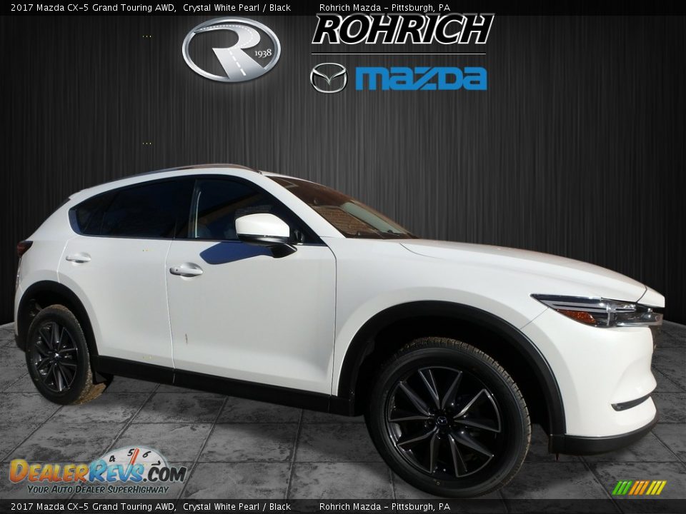 2017 Mazda CX-5 Grand Touring AWD Crystal White Pearl / Black Photo #1