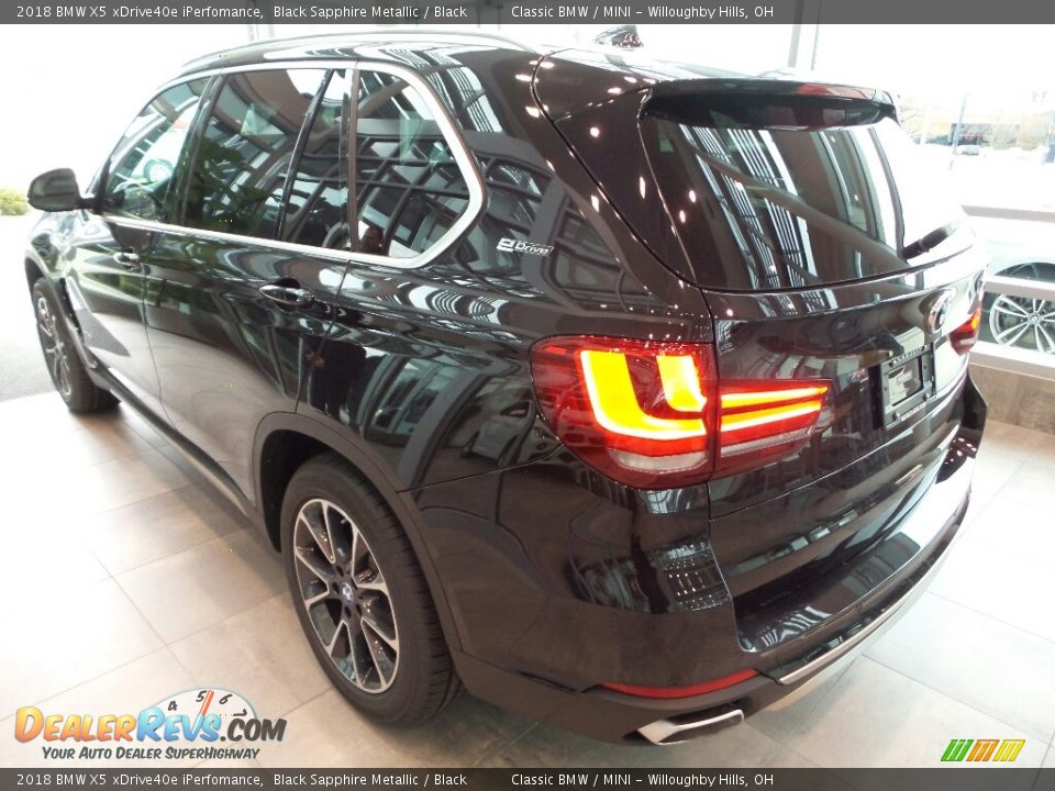 2018 BMW X5 xDrive40e iPerfomance Black Sapphire Metallic / Black Photo #2
