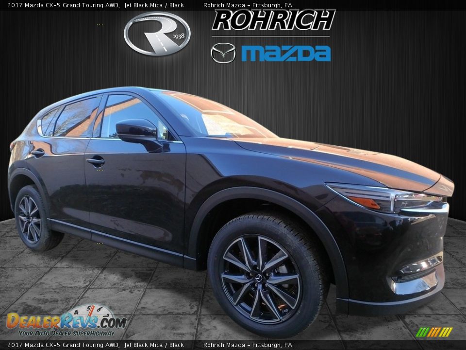 2017 Mazda CX-5 Grand Touring AWD Jet Black Mica / Black Photo #1