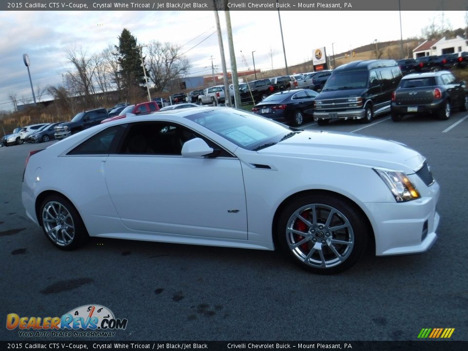 Crystal White Tricoat 2015 Cadillac CTS V-Coupe Photo #8
