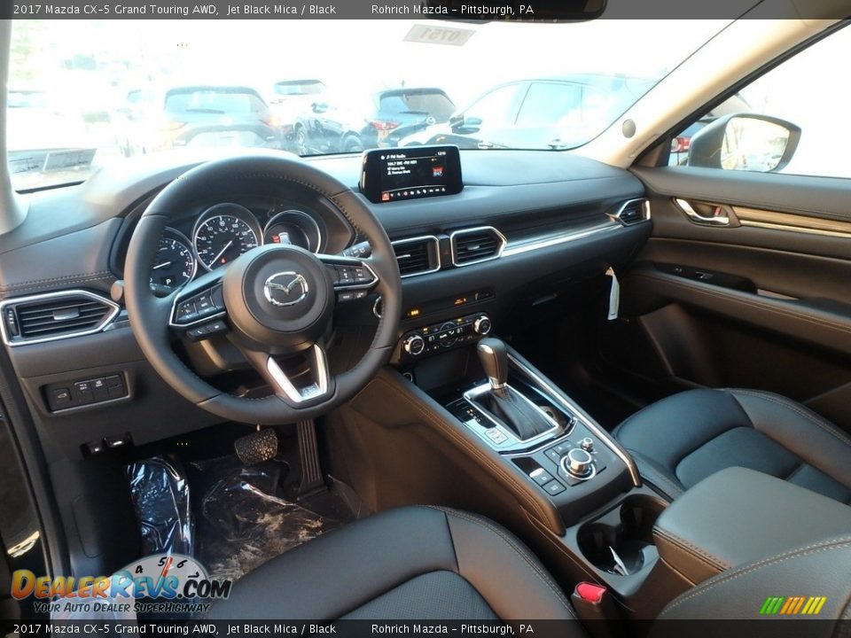 2017 Mazda CX-5 Grand Touring AWD Jet Black Mica / Black Photo #9