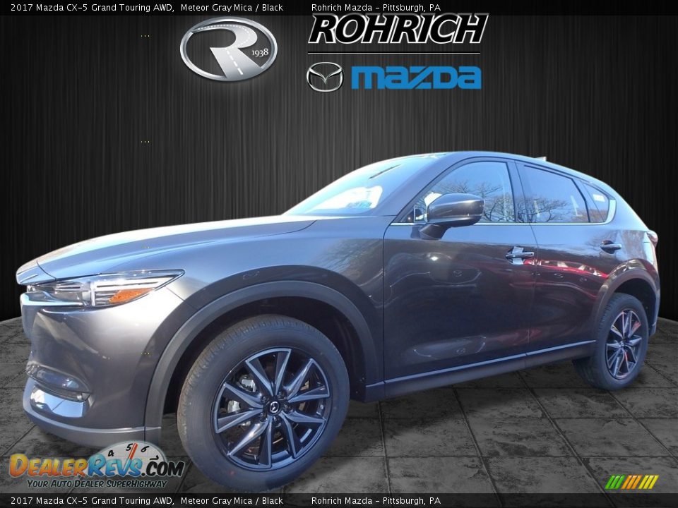 2017 Mazda CX-5 Grand Touring AWD Meteor Gray Mica / Black Photo #4