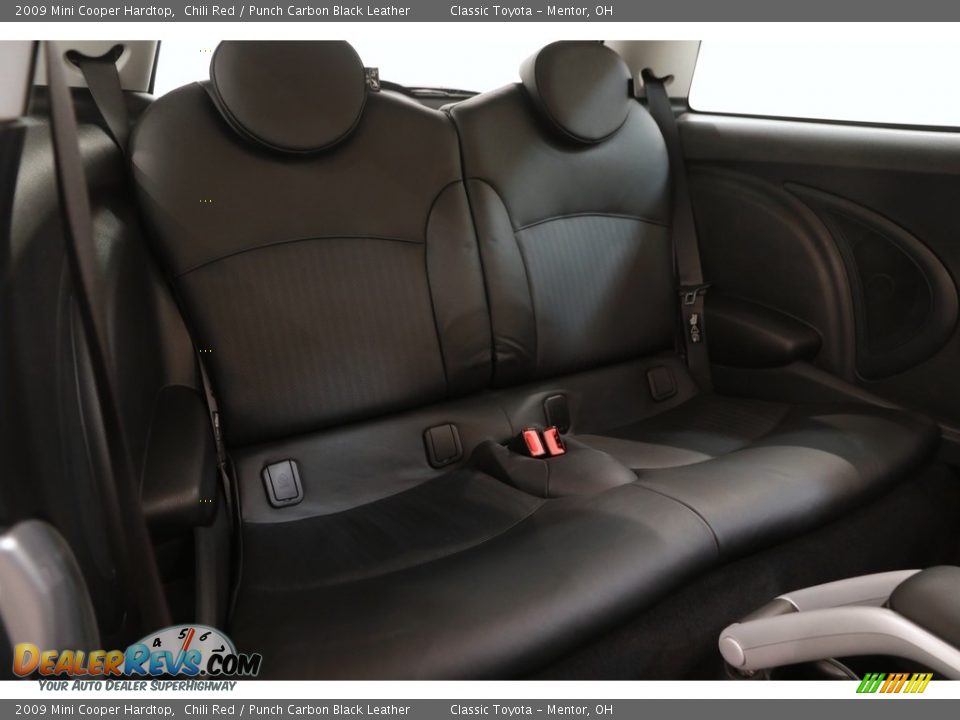2009 Mini Cooper Hardtop Chili Red / Punch Carbon Black Leather Photo #12