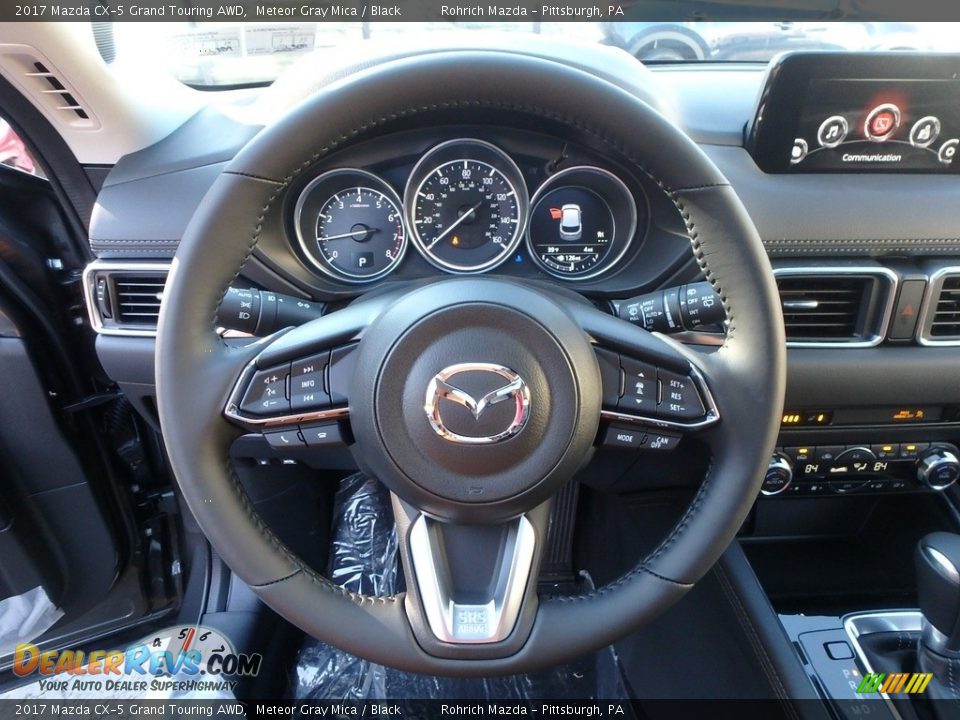 2017 Mazda CX-5 Grand Touring AWD Meteor Gray Mica / Black Photo #12
