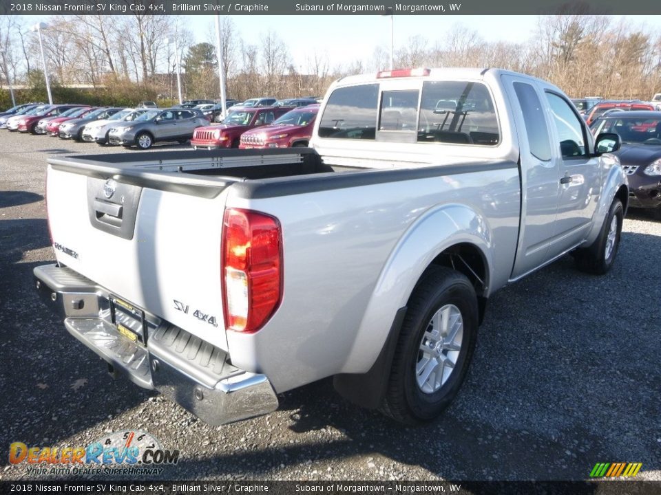 2018 Nissan Frontier SV King Cab 4x4 Brilliant Silver / Graphite Photo #4