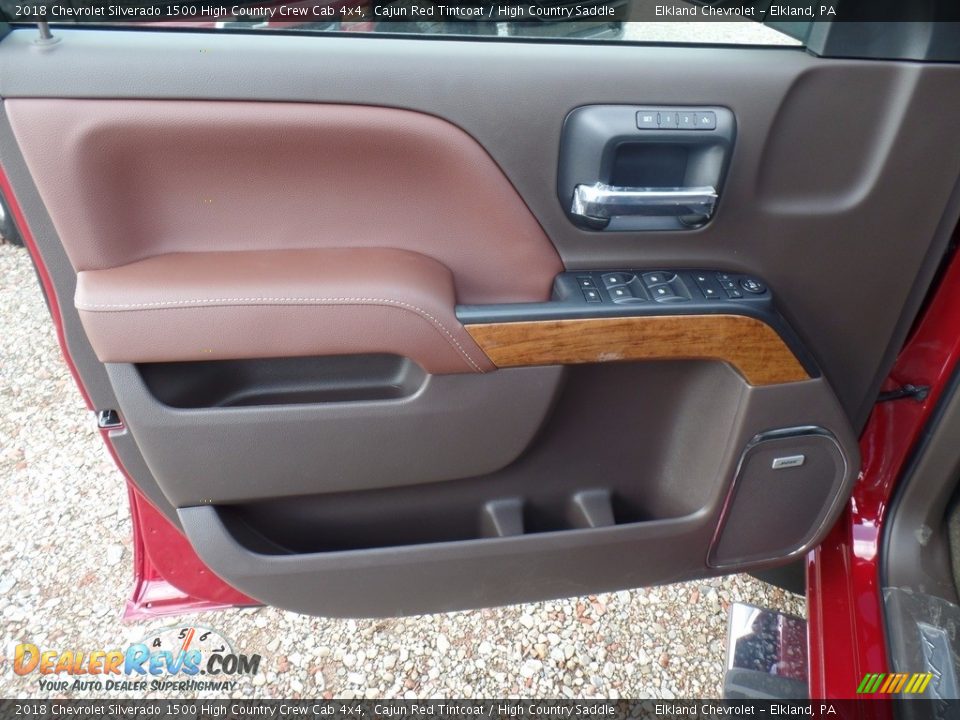2018 Chevrolet Silverado 1500 High Country Crew Cab 4x4 Cajun Red Tintcoat / High Country Saddle Photo #16
