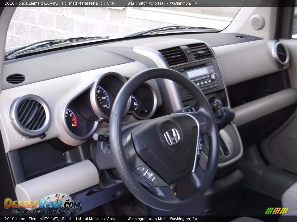 2010 Honda Element EX 4WD Polished Metal Metallic / Gray Photo #13