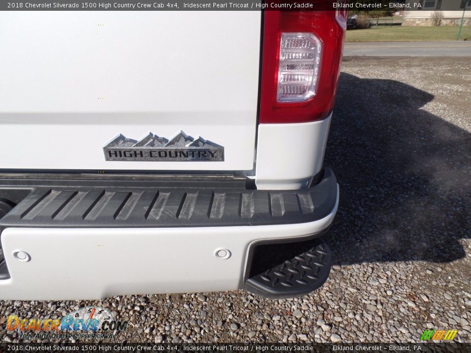 2018 Chevrolet Silverado 1500 High Country Crew Cab 4x4 Iridescent Pearl Tricoat / High Country Saddle Photo #12