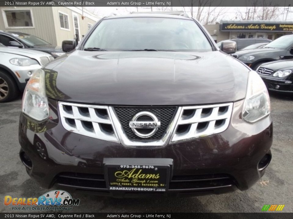2013 Nissan Rogue SV AWD Cayenne Red / Black Photo #2