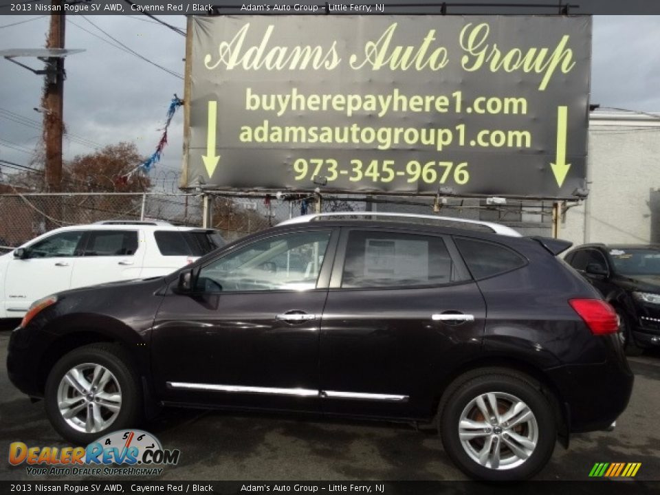 2013 Nissan Rogue SV AWD Cayenne Red / Black Photo #3