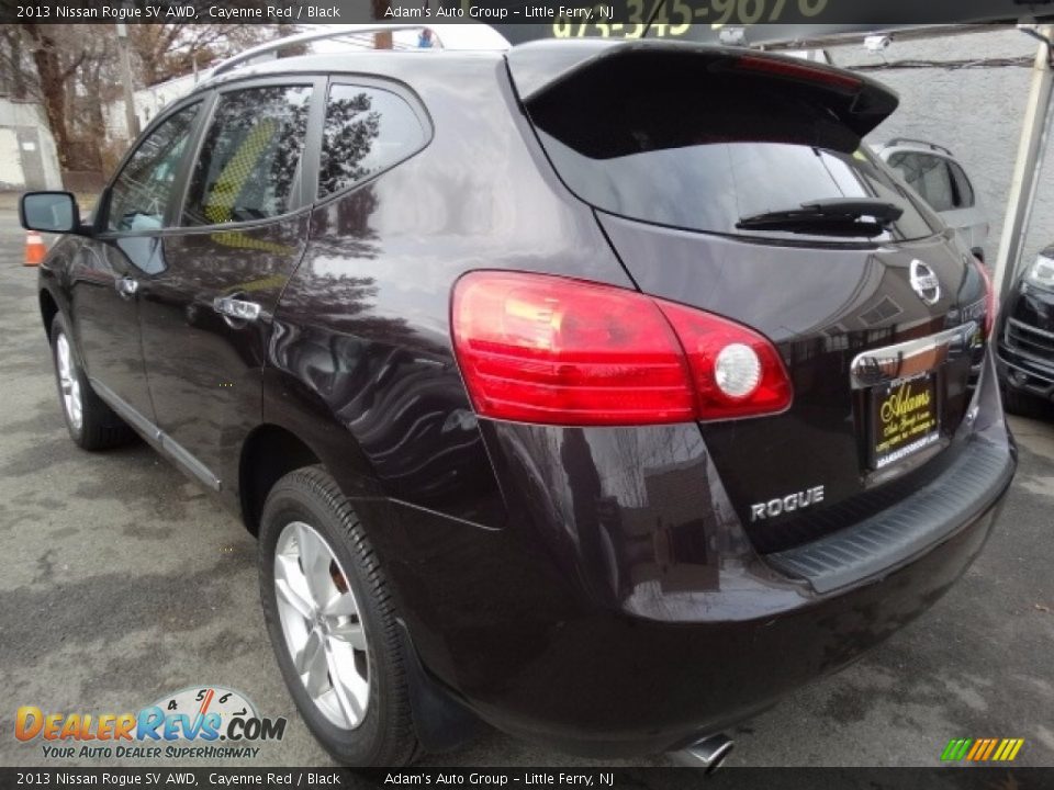 2013 Nissan Rogue SV AWD Cayenne Red / Black Photo #5