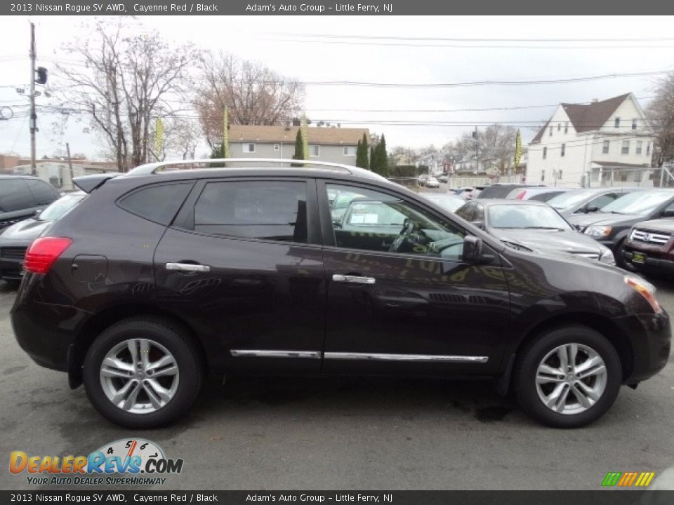 2013 Nissan Rogue SV AWD Cayenne Red / Black Photo #8