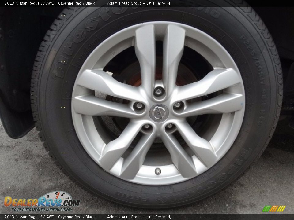2013 Nissan Rogue SV AWD Cayenne Red / Black Photo #9