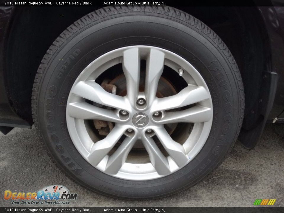 2013 Nissan Rogue SV AWD Cayenne Red / Black Photo #10