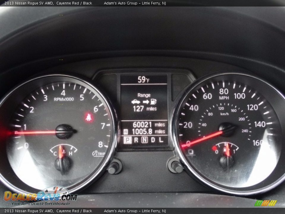 2013 Nissan Rogue SV AWD Cayenne Red / Black Photo #21