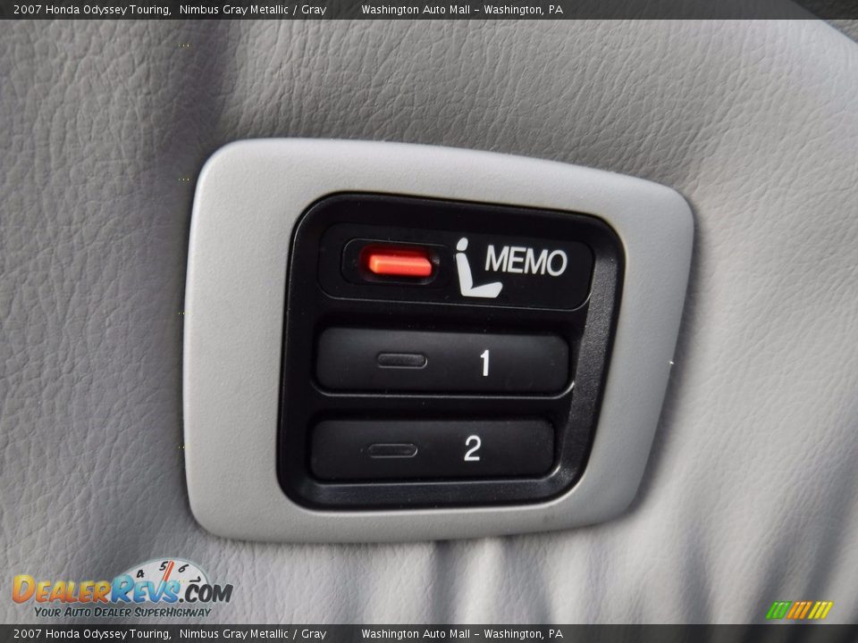2007 Honda Odyssey Touring Nimbus Gray Metallic / Gray Photo #15