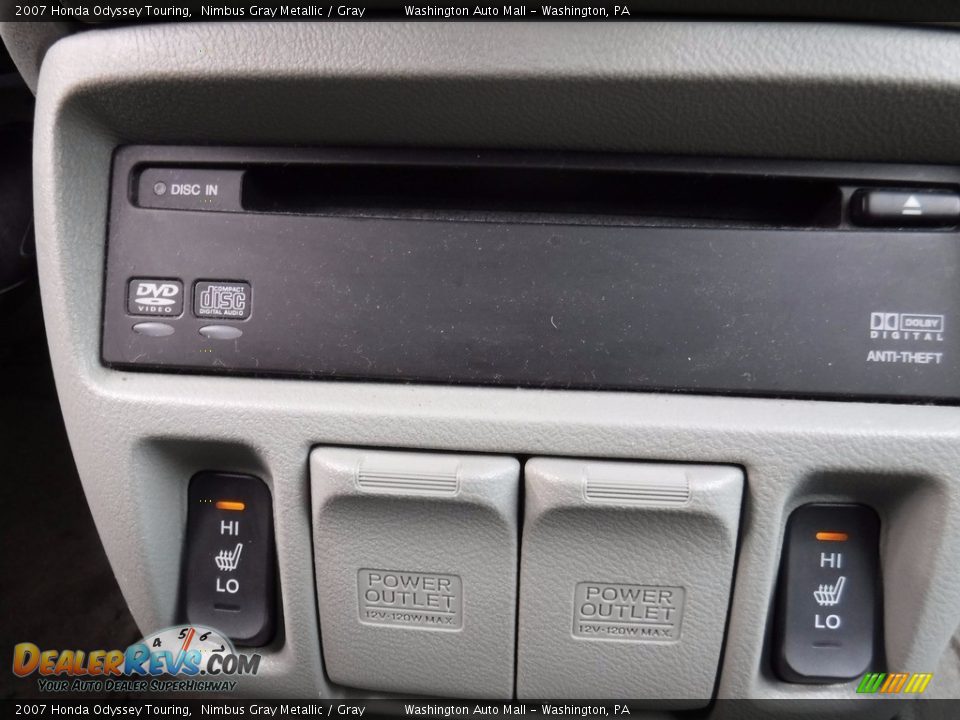 2007 Honda Odyssey Touring Nimbus Gray Metallic / Gray Photo #17
