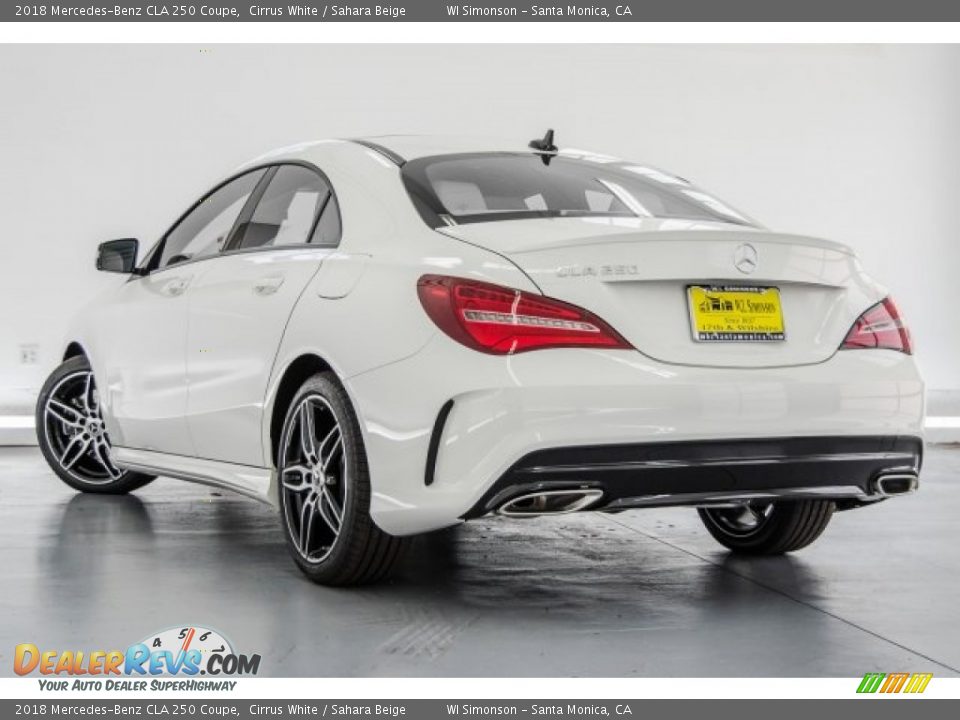 2018 Mercedes-Benz CLA 250 Coupe Cirrus White / Sahara Beige Photo #3