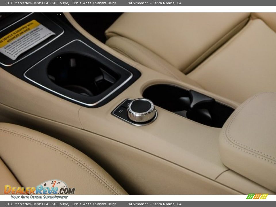 2018 Mercedes-Benz CLA 250 Coupe Cirrus White / Sahara Beige Photo #7