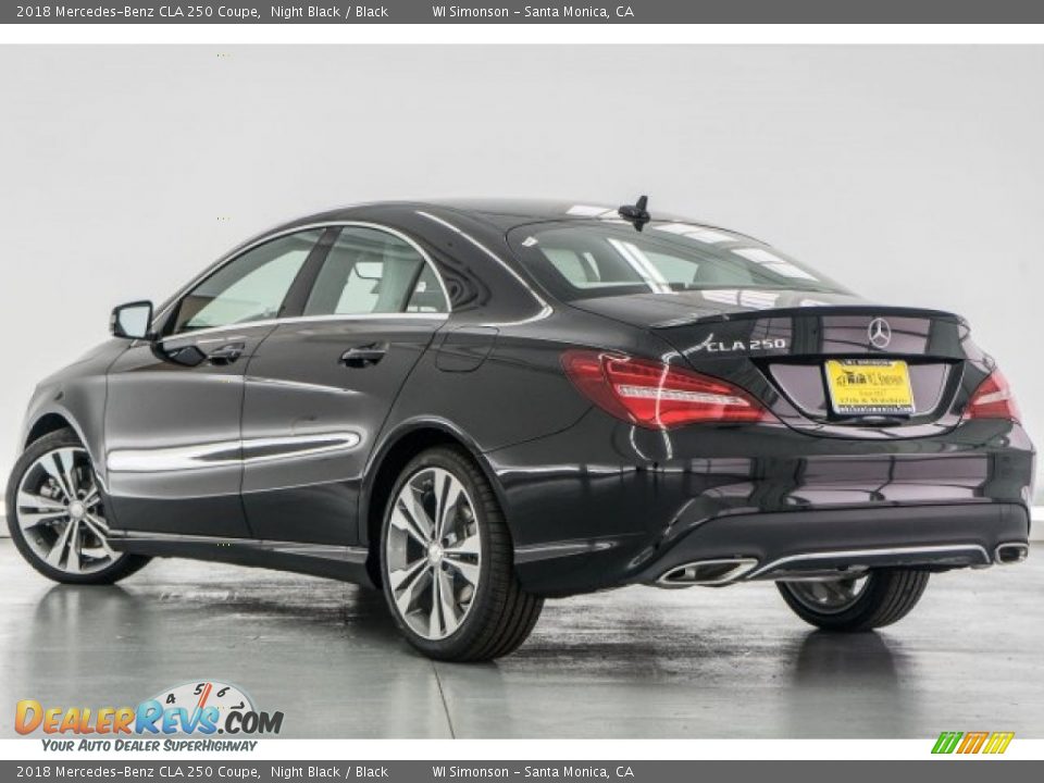 2018 Mercedes-Benz CLA 250 Coupe Night Black / Black Photo #3