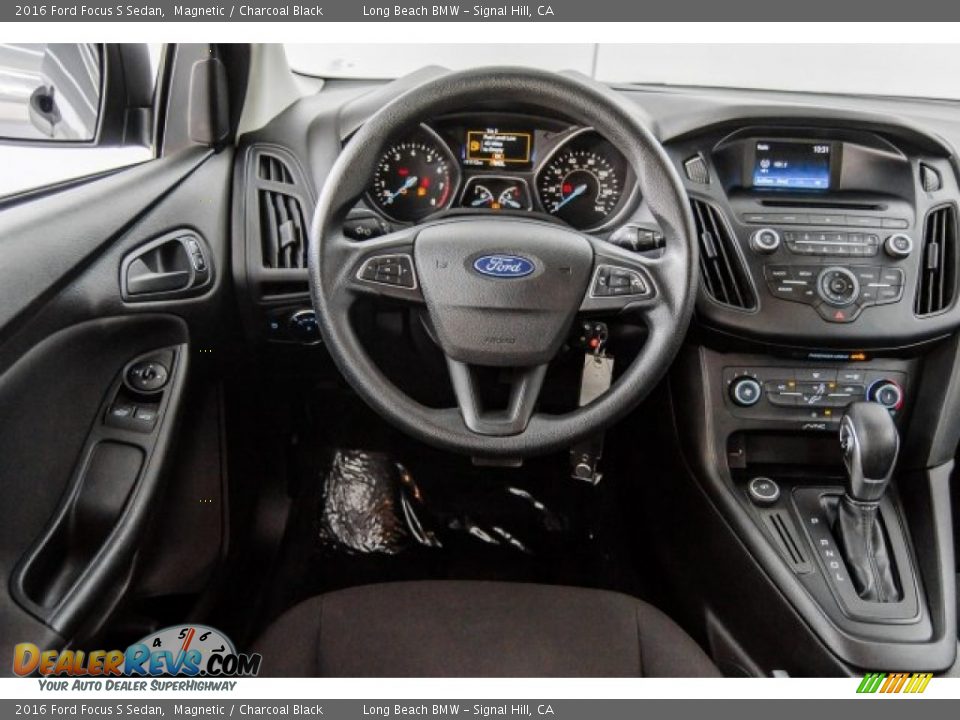 2016 Ford Focus S Sedan Magnetic / Charcoal Black Photo #4