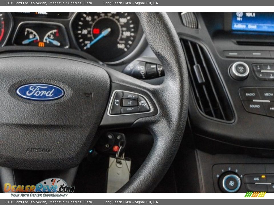 2016 Ford Focus S Sedan Magnetic / Charcoal Black Photo #18