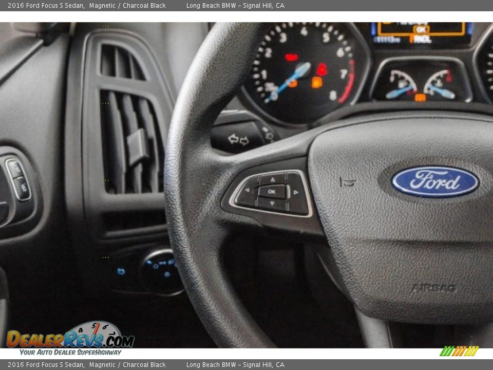 2016 Ford Focus S Sedan Magnetic / Charcoal Black Photo #19