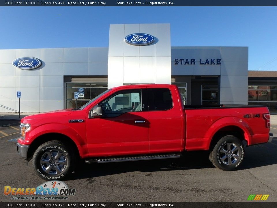2018 Ford F150 XLT SuperCab 4x4 Race Red / Earth Gray Photo #1