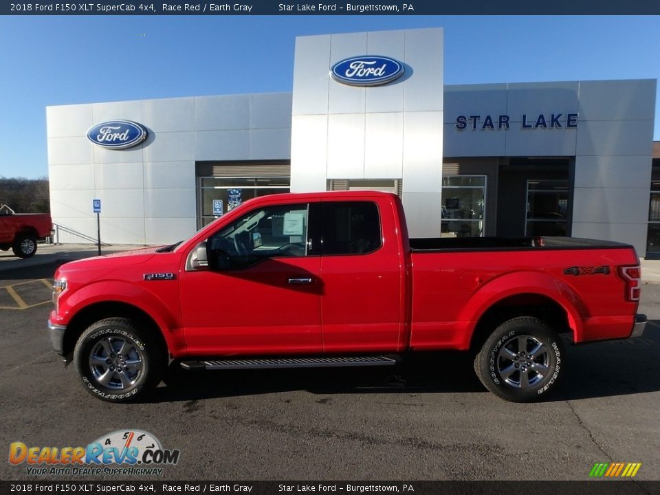 2018 Ford F150 XLT SuperCab 4x4 Race Red / Earth Gray Photo #8