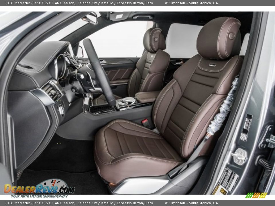 Espresso Brown/Black Interior - 2018 Mercedes-Benz GLS 63 AMG 4Matic Photo #16