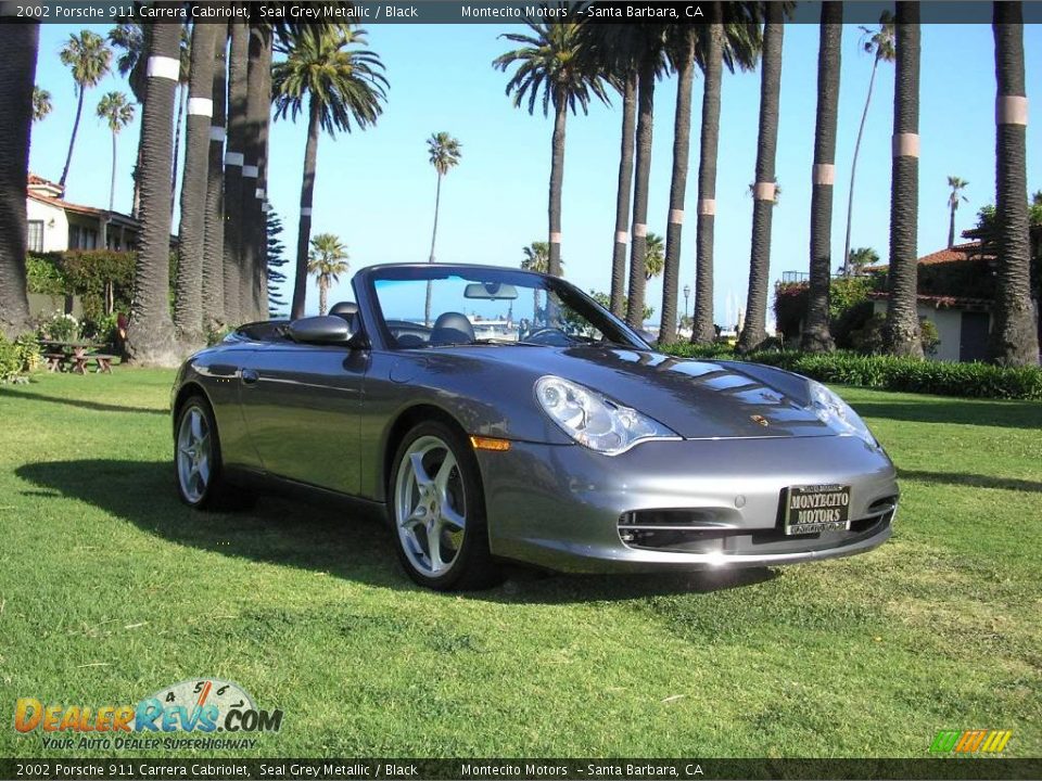2002 Porsche 911 Carrera Cabriolet Seal Grey Metallic / Black Photo #5