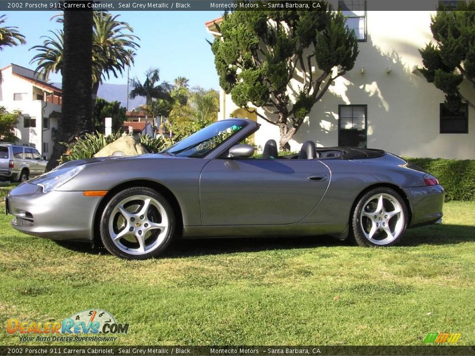 2002 Porsche 911 Carrera Cabriolet Seal Grey Metallic / Black Photo #6