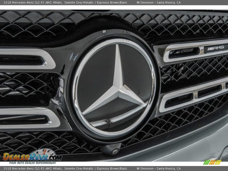 2018 Mercedes-Benz GLS 63 AMG 4Matic Selenite Grey Metallic / Espresso Brown/Black Photo #31