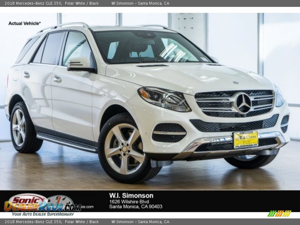 2018 Mercedes-Benz GLE 350 Polar White / Black Photo #1