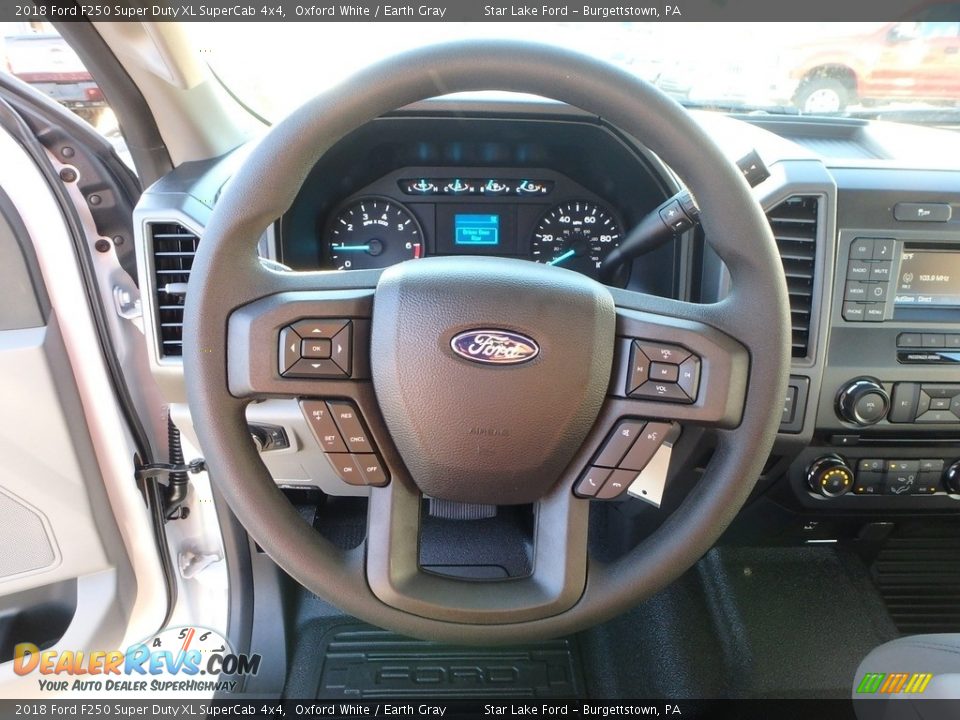 2018 Ford F250 Super Duty XL SuperCab 4x4 Steering Wheel Photo #15