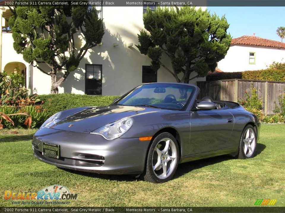 2002 Porsche 911 Carrera Cabriolet Seal Grey Metallic / Black Photo #9