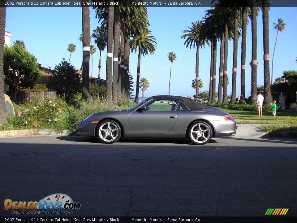 2002 Porsche 911 Carrera Cabriolet Seal Grey Metallic / Black Photo #10