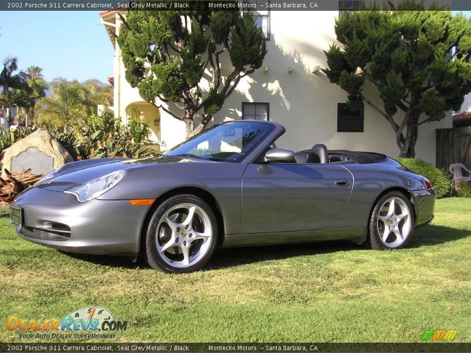 2002 Porsche 911 Carrera Cabriolet Seal Grey Metallic / Black Photo #11