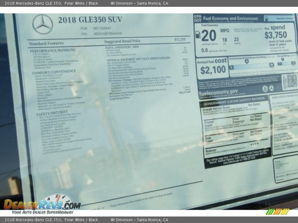 2018 Mercedes-Benz GLE 350 Polar White / Black Photo #11