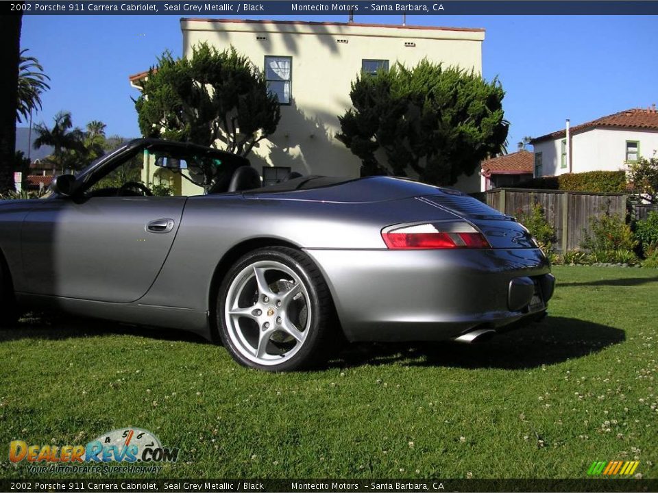 2002 Porsche 911 Carrera Cabriolet Seal Grey Metallic / Black Photo #14