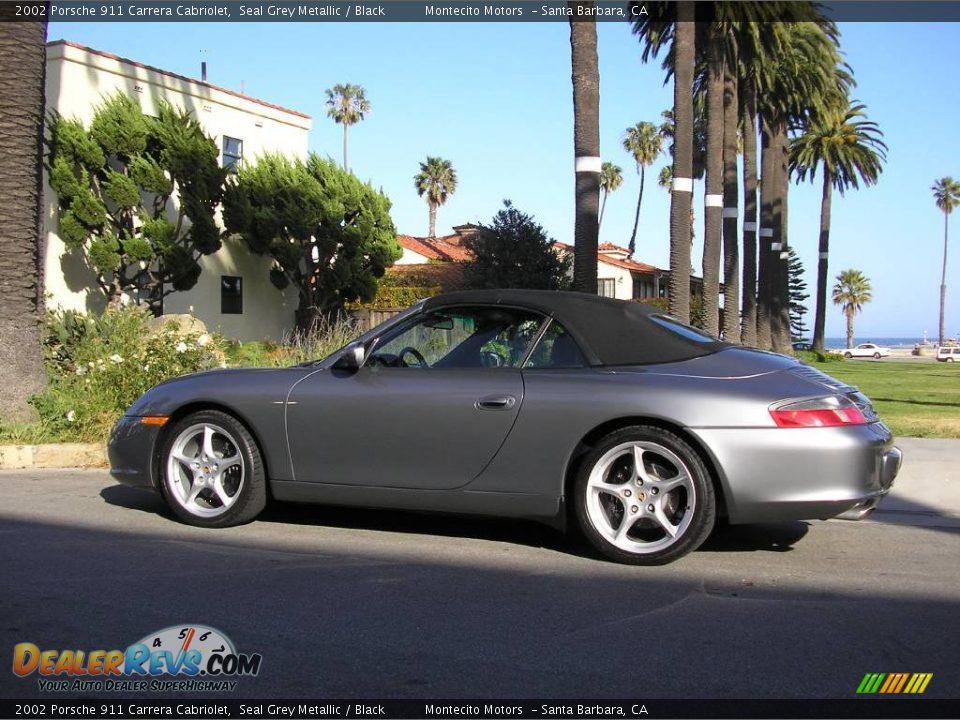 2002 Porsche 911 Carrera Cabriolet Seal Grey Metallic / Black Photo #15