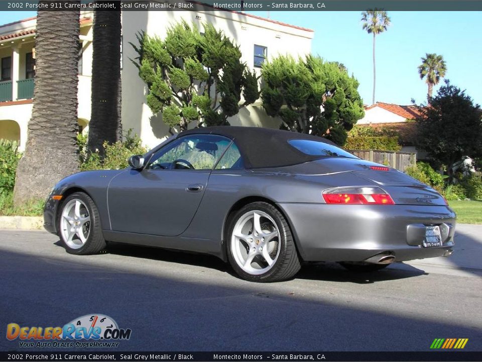 2002 Porsche 911 Carrera Cabriolet Seal Grey Metallic / Black Photo #16
