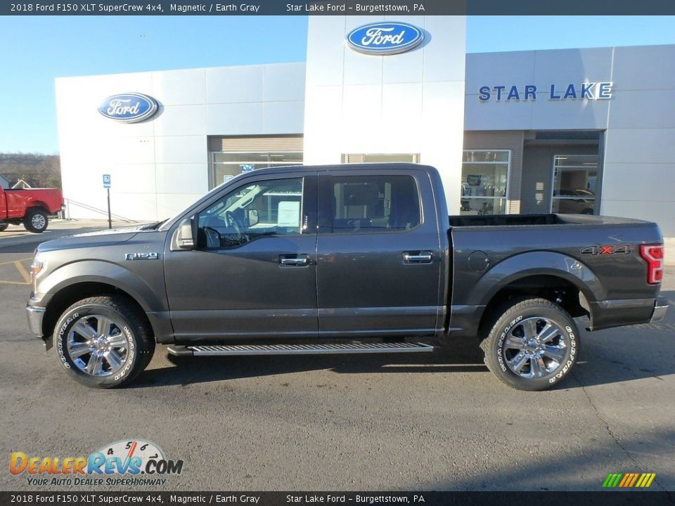 2018 Ford F150 XLT SuperCrew 4x4 Magnetic / Earth Gray Photo #8