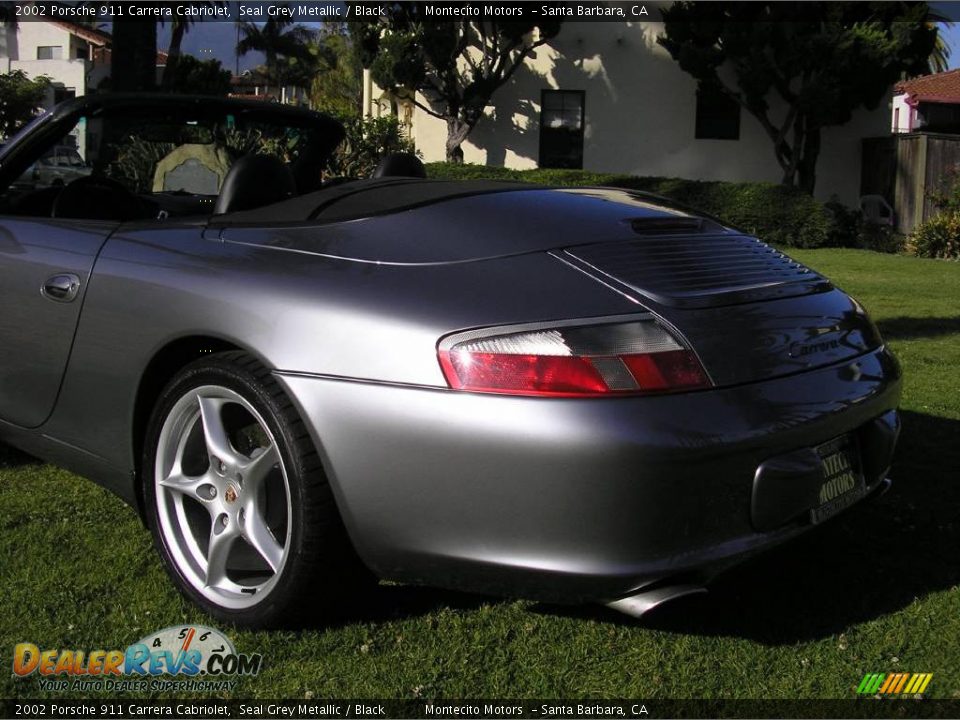 2002 Porsche 911 Carrera Cabriolet Seal Grey Metallic / Black Photo #17