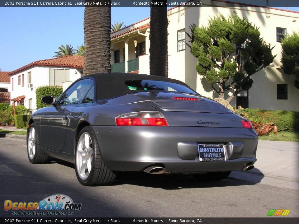 2002 Porsche 911 Carrera Cabriolet Seal Grey Metallic / Black Photo #19