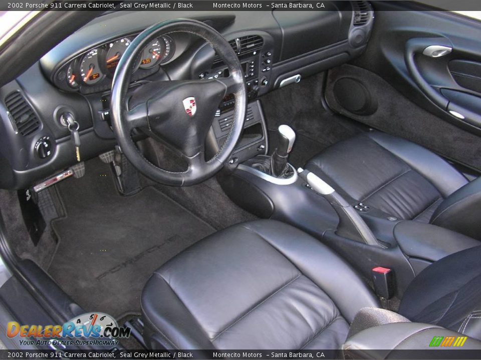 2002 Porsche 911 Carrera Cabriolet Seal Grey Metallic / Black Photo #22