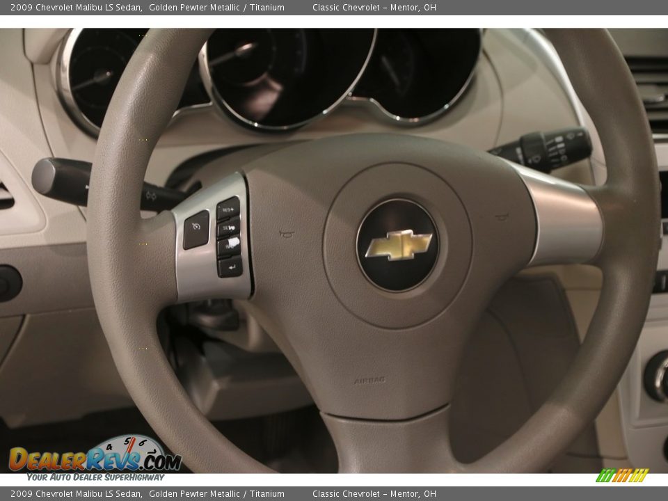 2009 Chevrolet Malibu LS Sedan Golden Pewter Metallic / Titanium Photo #6