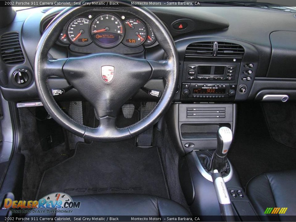 2002 Porsche 911 Carrera Cabriolet Seal Grey Metallic / Black Photo #23