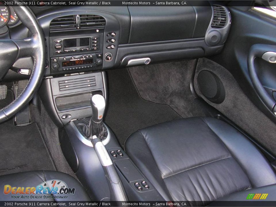 2002 Porsche 911 Carrera Cabriolet Seal Grey Metallic / Black Photo #24